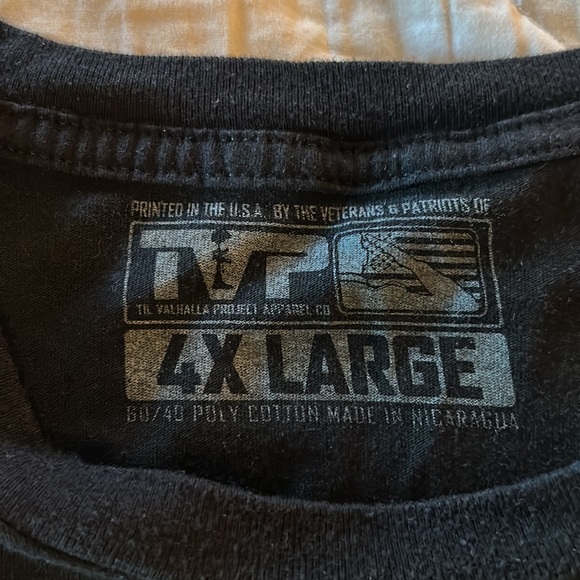 Til Valhalla Project Apparel Company (TVP), 4X Large, Black & Purple T-shirt - Picture 5 of 5